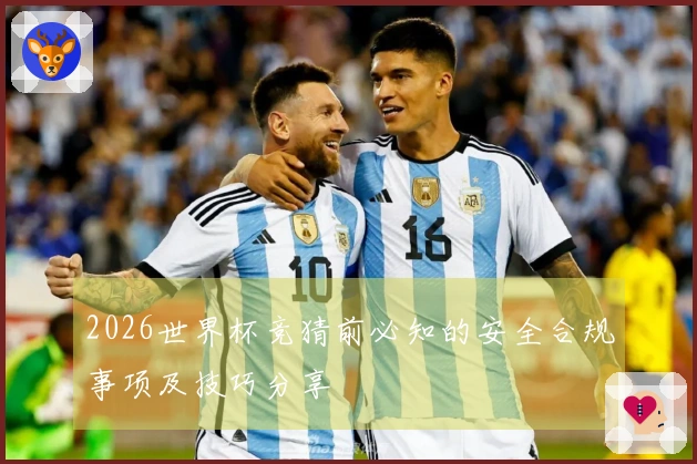 2026世界杯竞猜前必知的安全合规事项及技巧分享