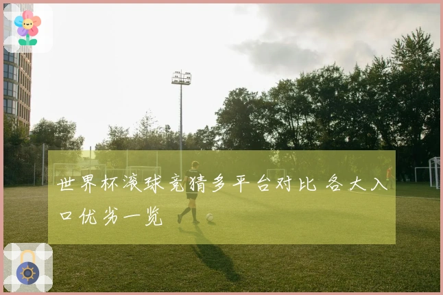 世界杯滚球竞猜多平台对比 各大入口优劣一览